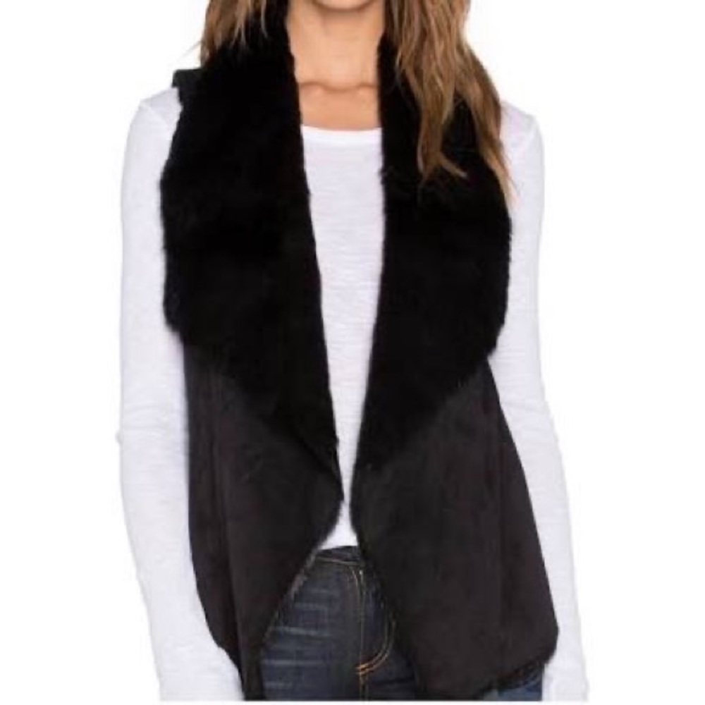 NWT Velvet by Graham and Spencer — Faux Suede / Faux Sherpa Vest